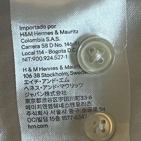 H&M Label of Graded Goods (LOGG) Tiger Print Button Down Shirt. Mens Size Large - Picture 13 of 13